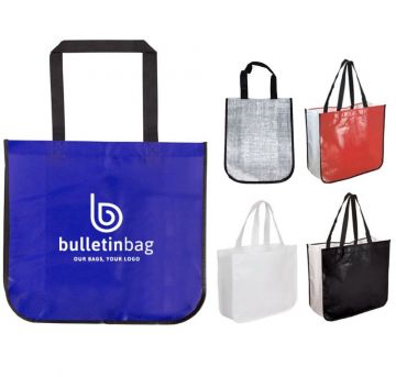 Custom Non Woven Polypropylene Laminated Grocery Tote — Simply+Green  Solutions