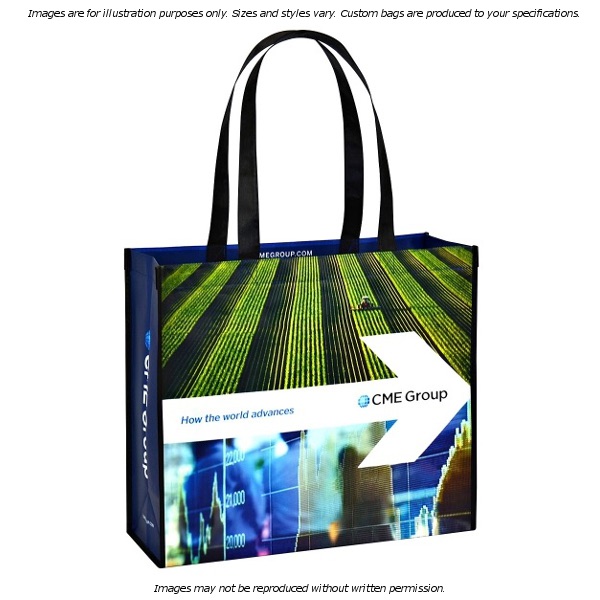 NWS39 - Personalized Non-Woven Tote Bag - 12W x 8 x 13H (Multiple