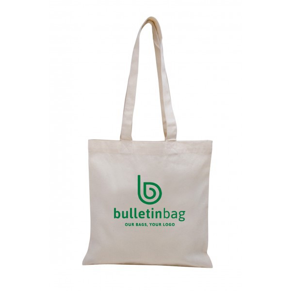 Organic Cotton Flat Tote | Custom Organic Cotton Bags | Bulletin Bag